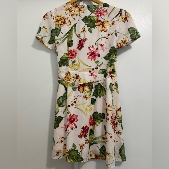 💚FOREVER 21💚 Preloved Floral Wrap Mini Dress Size:M EUC $20 - Picture 7 of 7